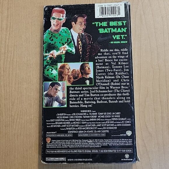 Batman Comic Book 1992, Batman Forever Vhs, Book, Folder, Paper Mask - Picture 8 of 13